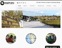 Tablet Screenshot of manateegunclub.com